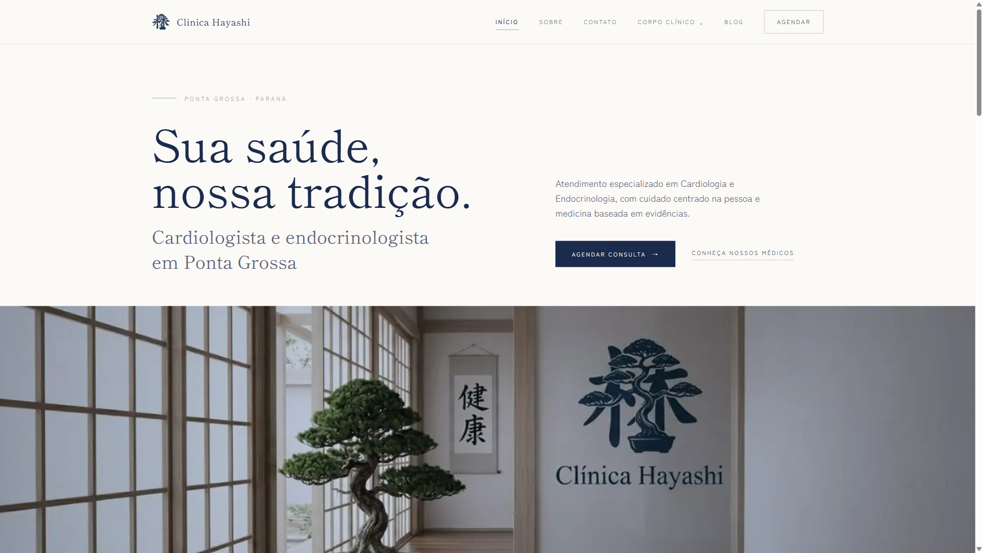 Clínica Hayashi - Site Institucional
